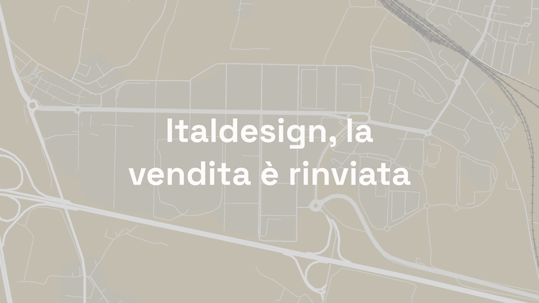 Italdesign, la vendita è rinviata