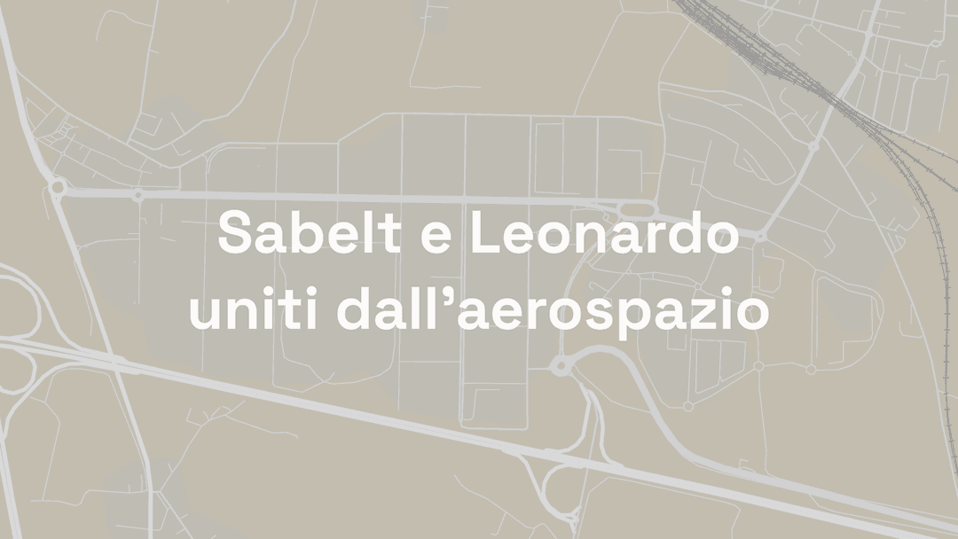 Sabelt e Leonardo uniti dall'aerospazio