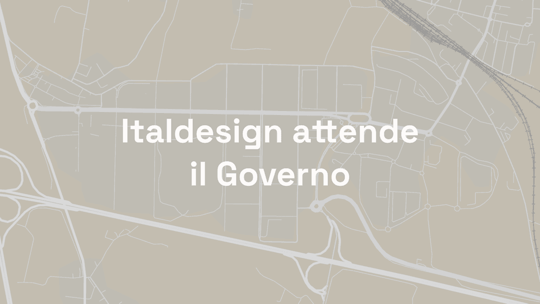 Italdesign attende il Governo