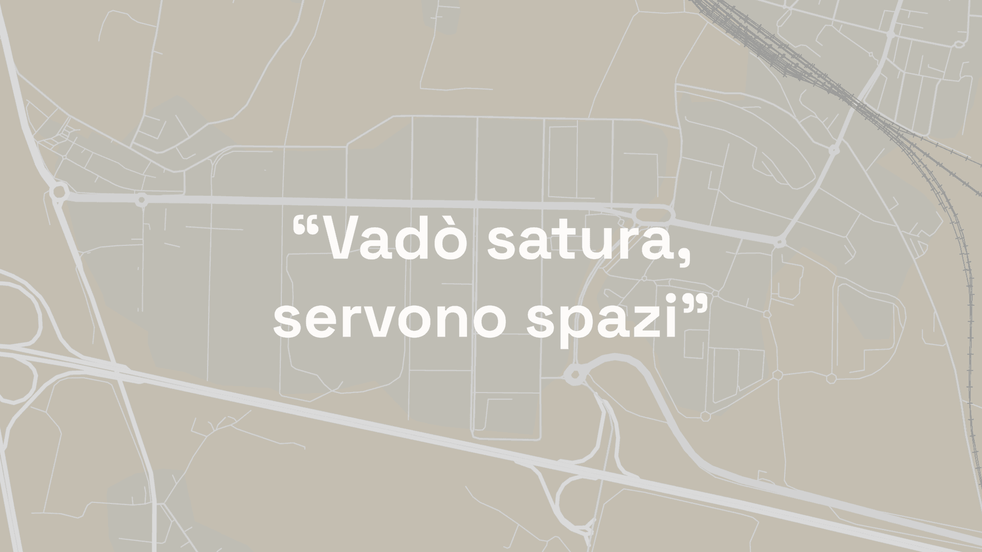 "Vadò satura, servono spazi" - Intervista rilasciata a "Il Mercoledì"