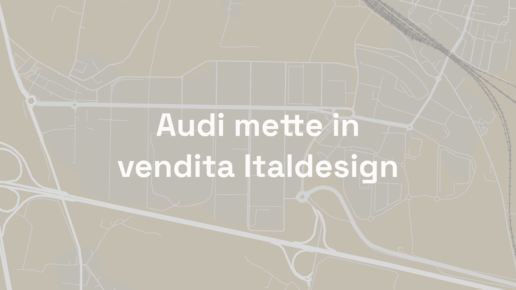 Audi mette in vendita Italdesign